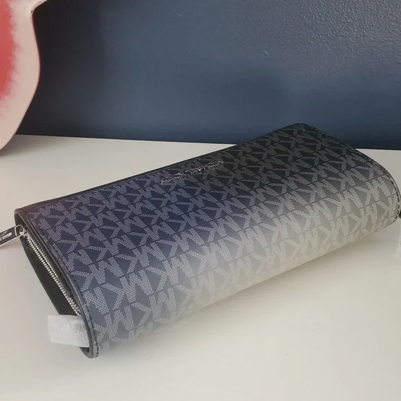 Michael Kors Jet Set Travel Crossbody Wallet Bag MK Logo Ombré NWT FREE SHIPPING - Picture 2 of 16